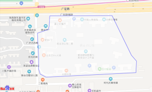 小区边界标注示例